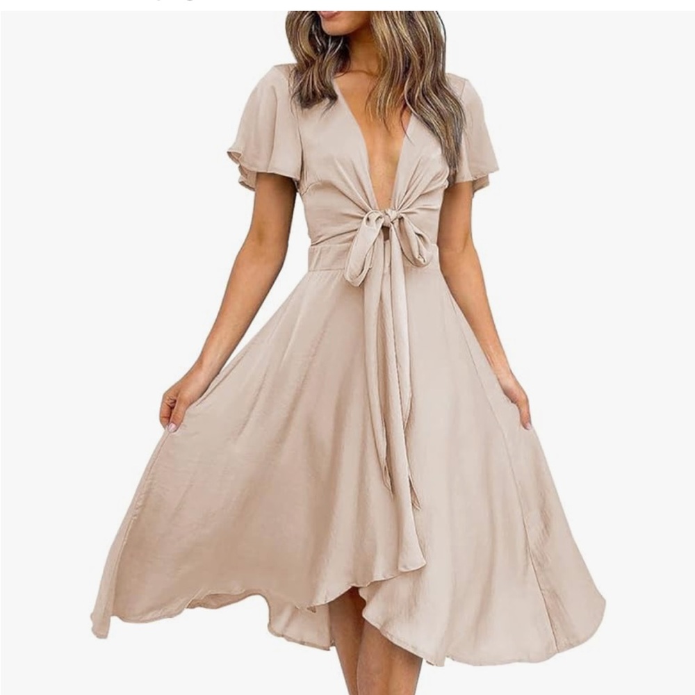 tie front dress